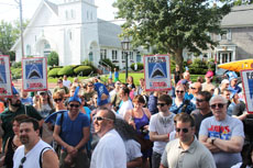 Just prior to opening day ceremonies